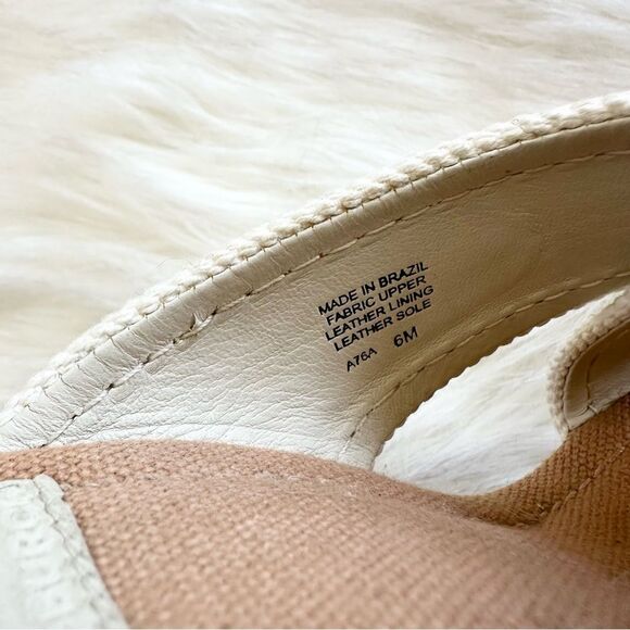 Tory Burch Kristin Wedge Canvas Espadrilles in Ivory Size 6 - Picture 8 of 9